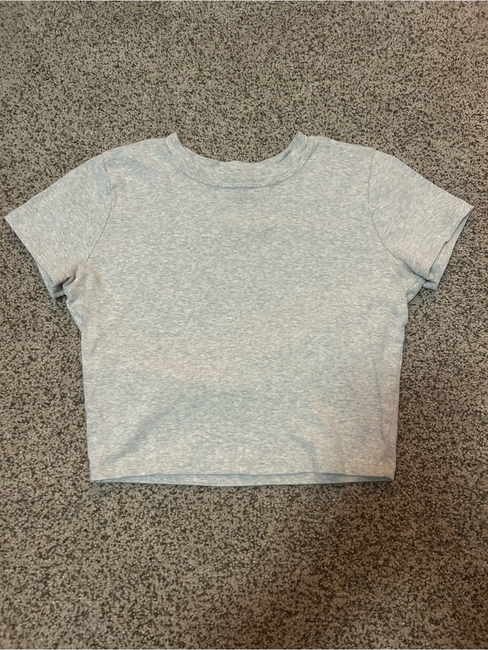 Hollister Light grey Cropped Tee